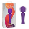 California Exotic Novelties Stella Liquid Silicone Massager Purple - Powerful Wand-Style Vibrator for Intense Pleasure - Adult Naughty Store