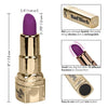 Introducing the Luxe Pleasure Co. Naughty Bits Bad Bitch Lipstick Vibrator - Model SE441000: A Powerful Purple Lipstick Vibrator for Sensational Pleasure - Adult Naughty Store