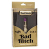 Introducing the Luxe Pleasure Co. Naughty Bits Bad Bitch Lipstick Vibrator - Model SE441000: A Powerful Purple Lipstick Vibrator for Sensational Pleasure - Adult Naughty Store