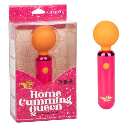 California Exotic Novelties Naughty Bits Home Cumming Queen Vibrating Wand - Powerful Personal Massager for Women - 10 Functions of Vibration - Pink - Adult Naughty Store