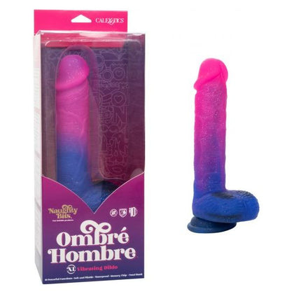 California Exotic Novelties Naughty Bits Ombre Hombre XL Vibrating Dildo - Model SE-4410-70-3 - Unisex G-Spot and Prostate Pleasure - Multi-Colored - Adult Naughty Store