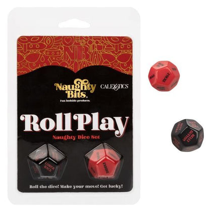 California Exotic Novelties Naughty Bits Roll Play Naughty Dice Set - Seductive Game for Couples - Model SE-4410-75-2 - Unisex - Explore Pleasure and Ignite Passion - Multi-colored - Adult Naughty Store