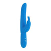 California Exotic Novelties Posh Bounding Bunny Silicone Vibrator - Model BB-10B - For Women - Dual Stimulation - Blue - Adult Naughty Store