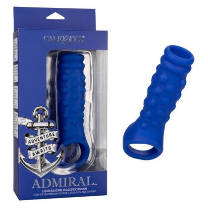 Admiral Liquid Silicone Beaded Extension - The Ultimate Blue Pleasure Enhancer for Men