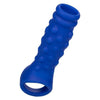 Admiral Liquid Silicone Wave Penis Extension - Pleasure Enhancer for Men - Blue - Adult Naughty Store