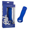 Admiral Liquid Silicone Wave Penis Extension - Pleasure Enhancer for Men - Blue - Adult Naughty Store