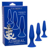 California Exotic Novelties Admiral Anal Trainer Kit SE-6015-75-3 - Men's Silicone Anal Training Set - Blue