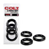 Colt 3 Ring Set: Premium Erection Enhancer for Long-Lasting Pleasure - Model C3RS-101 - For Men - Enhances Stamina and Sensation - Black - Adult Naughty Store