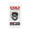 COLT Snug Tugger Black Dual Support Ring for Men - Enhance Pleasure and Performance - Adult Naughty Store