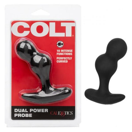 Colt Rechargeable Dual Power Probe - Model SE-6850-35-2 - Male Vibrating Prostate Massager - Black
