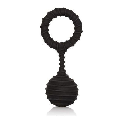 Colt Weighted Ring Large Black - Silicone Vibrating Cock Ring for Men - Model XR-AD738 - Enhances Pleasure and Stamina - Black Color