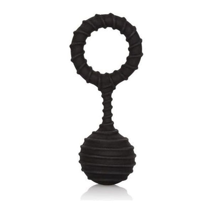 Colt Weighted Ring Large Black - Silicone Vibrating Cock Ring for Men - Model XR-AD738 - Enhances Pleasure and Stamina - Black Color - Adult Naughty Store