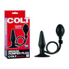 COLT Medium Pumper Plug Inflatable Black - Premium Silicone Anal Plug for Men - Model CP-375 - Intense Pleasure