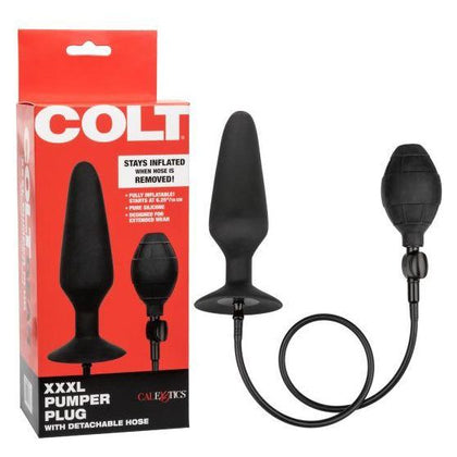 COLT XXL Pumper Plug with Detachable Hose - Model E686925 - Male Anal Pleasure - Black - Adult Naughty Store