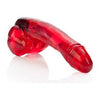 Introducing the SensaDong Cherry Bliss Vibrating Dildo - Model SD-5000: Ultimate Pleasure for All Genders, Unleash the Delightful Cherry Scent!
