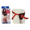 Red Rider Adjustable Strap On With 7 Inch Dong - The Ultimate Pleasure Experience for Couples - Adult Naughty Store