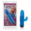 Crystal Playmate Blue Dual Tongued Vibrator - Intense Stimulation for Women