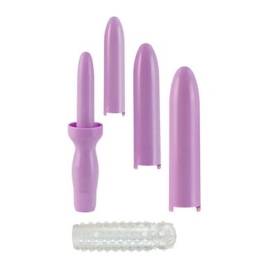 Dr. Laura Berman Intimate Basics - Purple Dilator Set for Women - Vibrating Pelvic Muscle Strengthening Dilators - Model: DB-IDS-PD-4S - Adult Naughty Store