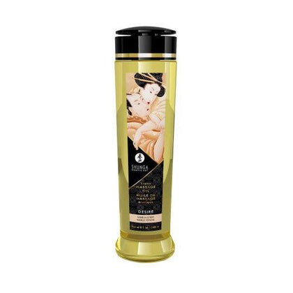 Shunga Erotic Art Massage Oil - Desire Vanilla Fetish, Sensual Massage Oil for Erotic Pleasure - Model: Desire Vanilla Fetish - Gender: Unisex - Area of Pleasure: Full Body - Color: N/A - Adult Naughty Store