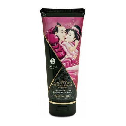 Introducing the Shunga Erotic Art Massage Cream Raspberry - Sensual Pleasure Delivered with a Tempting Twist!