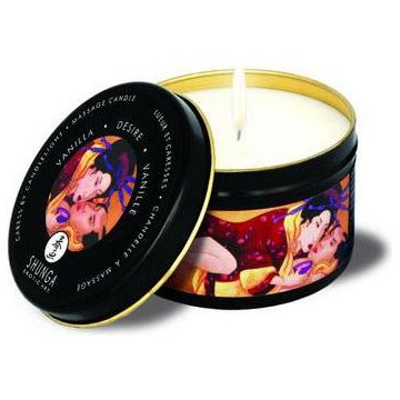 Introducing the Sensual Pleasures Caress by Candlelight Massage Candle - Vanilla - The Ultimate Aromatic and Intimate Experience