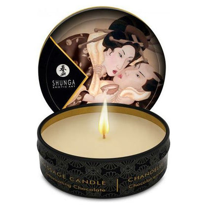 Shunga Erotic Art Massage Candle - Intoxicating Chocolate 1oz: The Sensual Indulgence for Unforgettable Moments - Adult Naughty Store