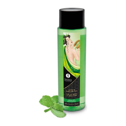 Shunga Erotic - Kissable Shower Gel Sensual Mint 12.5oz - Unisex - Intimate Bath and Body - Green