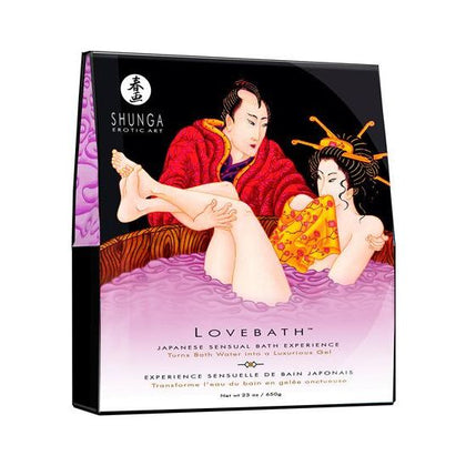 Shunga Erotic Art Lovebath Sensual Lotus Bath Gel - Sensual Japanese Experience for Couples - Model: Lovebath Sensual Lotus - Gender: Unisex - Arousal and Pleasure Enhancer - Exquisite Pink - Adult Naughty Store