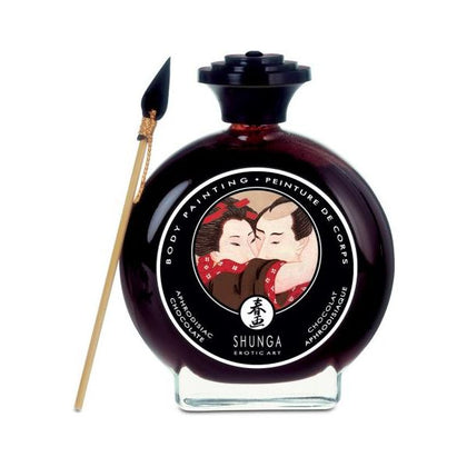 Shunga Edible Body Paint Aphrodisiac Chocolate 3.5oz: Sensual Delights for Intimate Exploration - Adult Naughty Store