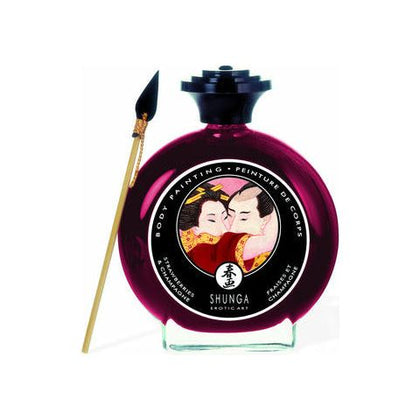 Introducing Shunga Edible Body Paint Champagne & Strawberry 3.5oz: Sensual Delights for Couples