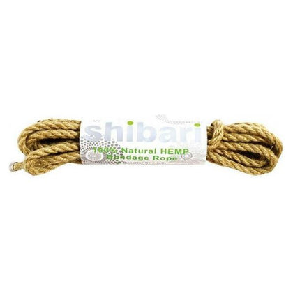 Shibari Natural Hemp Bondage Rope 5 Meters - Premium Shibari Hemp Rope for Secure and Sensual Bondage Play - Model: SHB-5M - Unisex - Perfect for Full-Body Restraints - Natural Brown Color