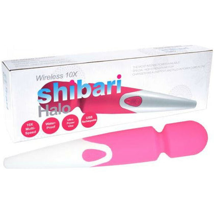 Shibari Halo Wand Massager Pink: The Ultimate Rechargeable 10-Speed Waterproof Power Massager for Sensational Pleasure