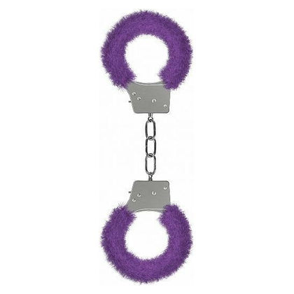 Ouch Beginner's Handcuffs Furry Purple - Captivating and Playful Restraints for Intimate Exploration