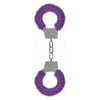 Ouch Beginner's Handcuffs Furry Purple - Captivating and Playful Restraints for Intimate Exploration