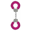 Ouch Pleasure Handcuffs Furry Pink - Adult Naughty Store