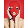 Subversion Mask Red - The Ultimate Open Mouth and Eyes 3 Hole Hood Mask for Submissive Pleasure - Adult Naughty Store