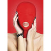 Submission Mask Red - Sensory Deprivation Spandex Hood for Enhanced Intimacy and Exploration - Adult Naughty Store