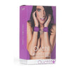Ouch! Velcro Cuffs Purple - Premium Leather and Metal Hand and Leg Cuffs for Ultimate Pleasure