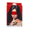 Ouch! Mystere Lace Mask Red - Sensual Silk Eye Mask for Enhanced Pleasure - Adult Naughty Store