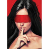 Ouch! Mystere Lace Mask Red - Sensual Silk Eye Mask for Enhanced Pleasure