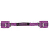Shots Toys Adjustable Leather Handcuffs Purple - Ouch! Model 1234 - Unisex Bondage Restraints for Sensual Pleasure