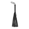 Shots Toys Skulls and Bones Black Leather Whip - Model SBW-001 - Unisex BDSM Flogger for Sensory Play and Kinky Bedroom Fun