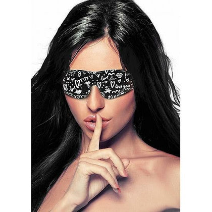 Shots Toys Love Street Art Fashion Printed Eye Mask - Sensual Bonded Leather Blindfold for Couples - Model LS-EM001 - Unisex - Enhance Intimacy and Explore Darkness - Vibrant and Stylish Design