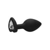 Shots Toys Diamond Heart Butt Plug Black Large - Premium Silicone Anal Pleasure Toy for Women and Men - Adult Naughty Store