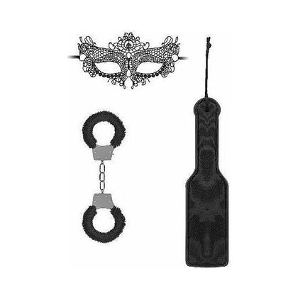Shots Toys Ouch! Introductory Bondage Kit #3 Black - Unleash Your Desires with this Alluring BDSM Set