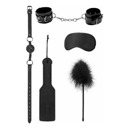 Shots Toys Ouch Introductory Bondage Kit #4 Black - Complete Submission and Dominance Experience for Couples