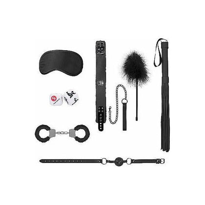 Shots Toys Ouch! Introductory Bondage Kit #6 Black - Complete Submission and Domination Experience for Couples - Adult Naughty Store