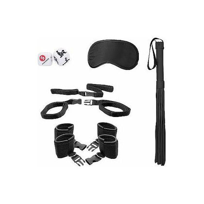 Shots Toys Ouch! Bed Post Bindings Restraint Kit Black - Ultimate Bondage Exploration Set for Couples