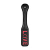 Shots Toys Ouch! Paddle Love Black - BDSM Spanking Toy, Model LVB-001, Unisex, Pleasure for Impact Play, Black