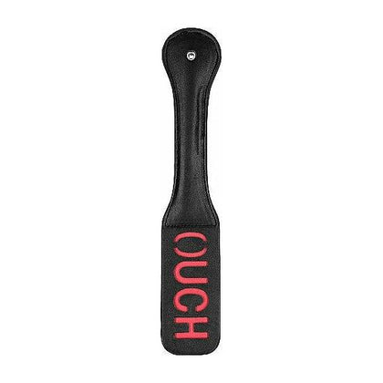 Shots Toys Ouch! Paddle Ouch Black - Firm and Flexible Faux Leather BDSM Spanking Toy for Unforgettable Sensations